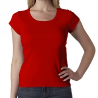 Personglized Logo Ladies Scoop Neck