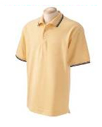 silk screen polo shirts with trim