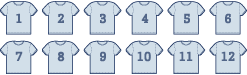 12 t-shirts