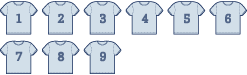 9 t-shirts