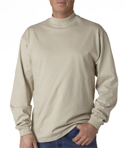 (12479br) Anvil Adult Long-Sleeve Mock Turtleneck