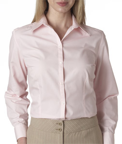 13 Van Heusen Ladies' Solid Silky Poplin