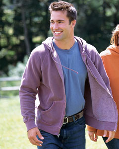 (1940a) Authentic Pigment 11 oz. Pigment-Dyed Ringspun Cotton Full-Zip Hood
