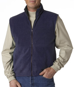 (8486br) UltraClub Adult UltraClub® Iceberg Fleece Full-Zip Vest