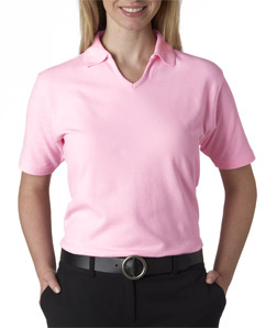 (8524br) UltraClub Ladies' Egyptian Pima Pique Polo