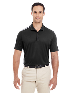 adidas Golf Men's 3-Stripes Shoulder Polo