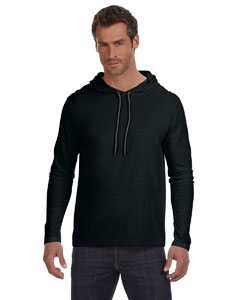 Anvil Lightweight Long-Sleeve Hooded T-Shirt