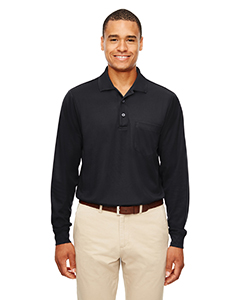 Ash City - Core 365 Adult Pinnacle Performance Pique Long-Sleeve Polo with Pocket