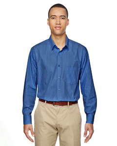 Ash City - North End Men's Align Wrinkle-Resistant Cotton Blend Dobby Vertical Striped Shirt