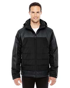 Ash City - North End Men's Excursion Meridian Insulated Jacket with Melange Print