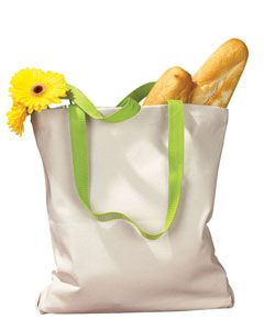 BAGedge 12 oz. Canvas Tote with Contrasting Handles