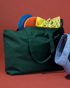 BAGedge 12 oz. Canvas Zippered Book Tote