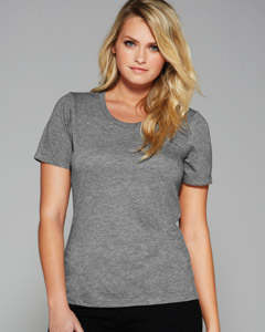 Bella + Canvas Missy Jersey Short-Sleeve Scoop Neck T-Shirt