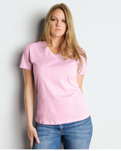 Bella + Canvas Missy's Relaxed Jersey Short-Sleeve V-Neck T-Shirt