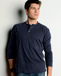 Canvas Men's 4.2 oz. Long-Sleeve Henley