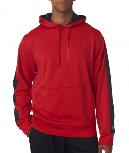 Champion Adult Performance Color Block Hooded Pullover Fleece