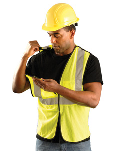 (ecogcbla) OccuNomix Value Mesh Five-Point Breakaway Vest, Class 2