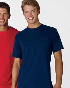 Fruit of the Loom 5.4 oz. Heavy Cotton Pocket T-Shirt