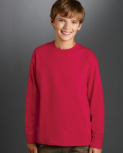 Fruit of the Loom Youth 5 oz., 100% Heavy Cotton HD Long-Sleeve T-Shirt