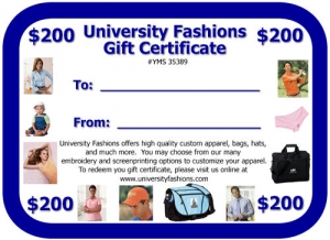 $200 Gift Certificate