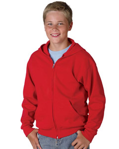 Hanes Youth 7.8 oz. ComfortBlend EcoSmartT 50/50 Full-Zip Hood