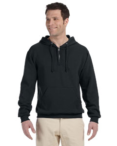 Jerzees 8 oz., 50/50 NuBlend Fleece Quarter-Zip Pullover Hood