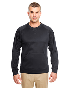 UltraClub Adult Cool & Dry Sport Crew Neck Fleece