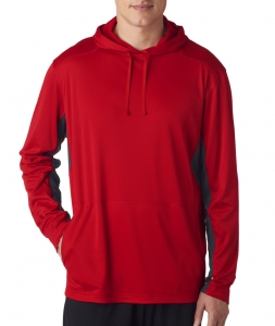 UltraClub Adult Cool & Dry Sport Hooded Pullover