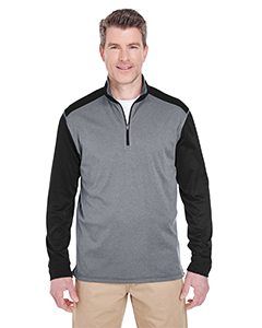 UltraClub Adult Cool & Dry Sport 2-Tone 1/4-Zip Pullover