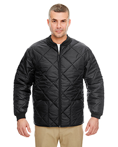 UltraClub Adult Puffy Workwear Jacket with Quilted Lining