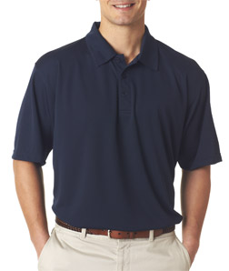 UltraClub Men's Platinum Performance Jacquard Polo with TempControl Technology