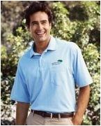 custom screen printed polo shirt with pocket