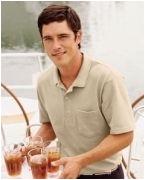 custom screen printed polo shirt with pocket