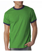 custom screen printed ringer t shirt