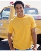 custom screen printed pocket t shirt