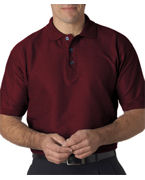 custom screen printed polo shirt with pattern