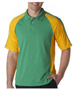 custom screen printed polo shirt with pattern