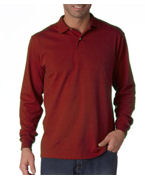 custom embroidered long sleeve polo shirt