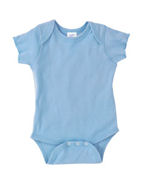 Logo 4400n RABBIT SKINS 100% COTTON INFANT 1 X 1 RIB LAP SHOULDER CREEPER