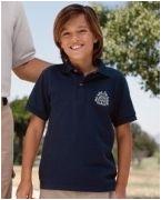 custom embroidered kid polo shirt