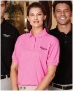 custom embroidered women's polo shirt