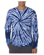 Promotional Gildan Tie-Dye Adult One-Color Long-Sleeve Pinwheel Tee