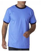 custom screen printed ringer t shirt