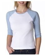 Imprinted 3/4 Raglan 2-Tone Tee B2000br