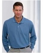 custom screen printed long sleeve polo shirt
