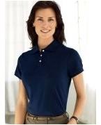 custom screen printed women's polo shirt