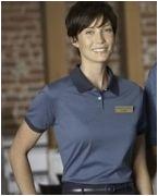 custom screen printed women's polo shirt