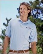 custom screen printed polo shirt with pocket