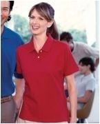 custom screen printed women's polo shirt