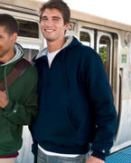 Customize 9.7 oz., 90/10 Cotton Max Quarter-Zip Hooded Fleece